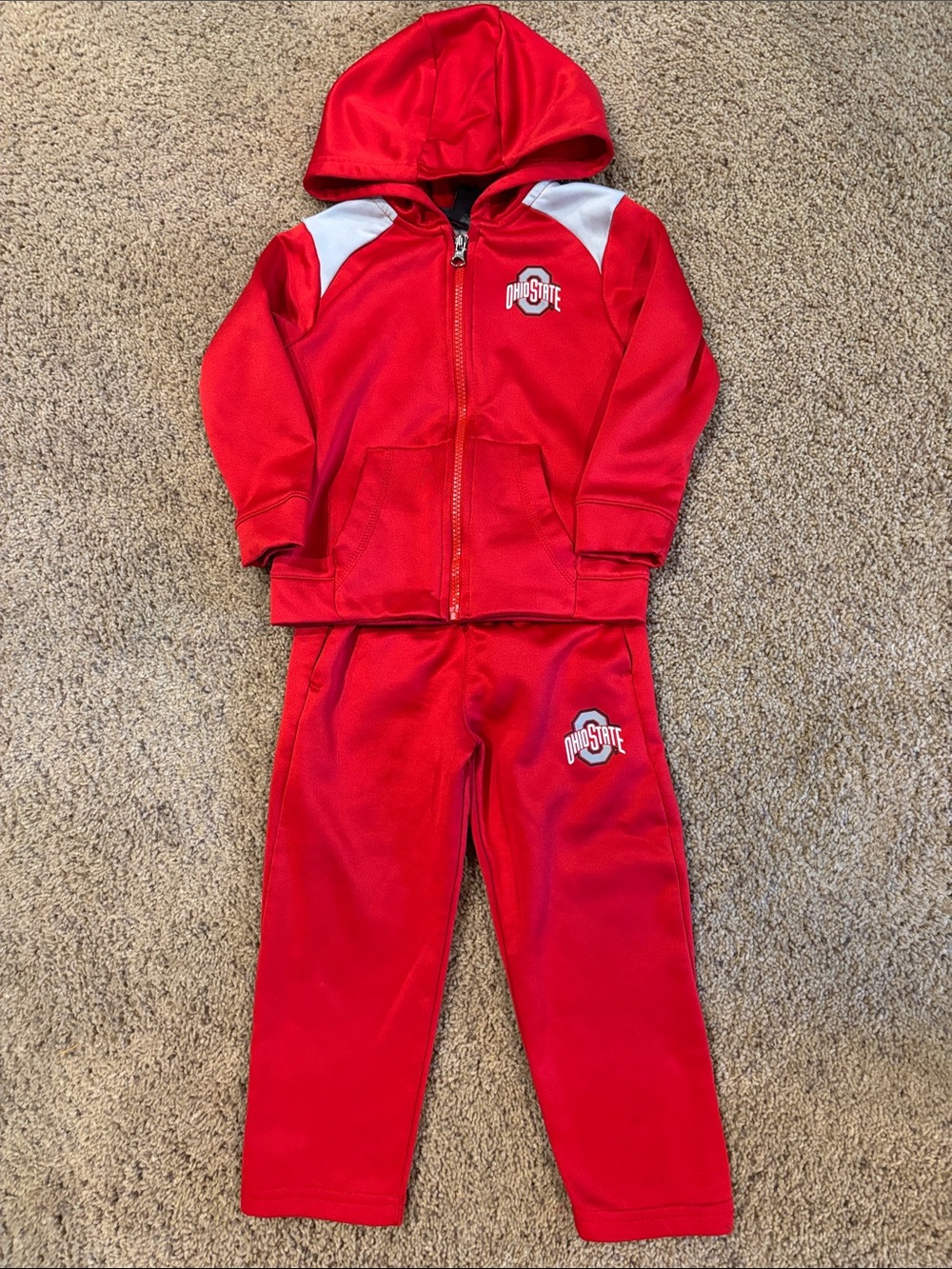 Ohio State Red Kids' Hoodie & Jogger Set